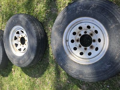 SPARE TRAILER TIRES 8 lug