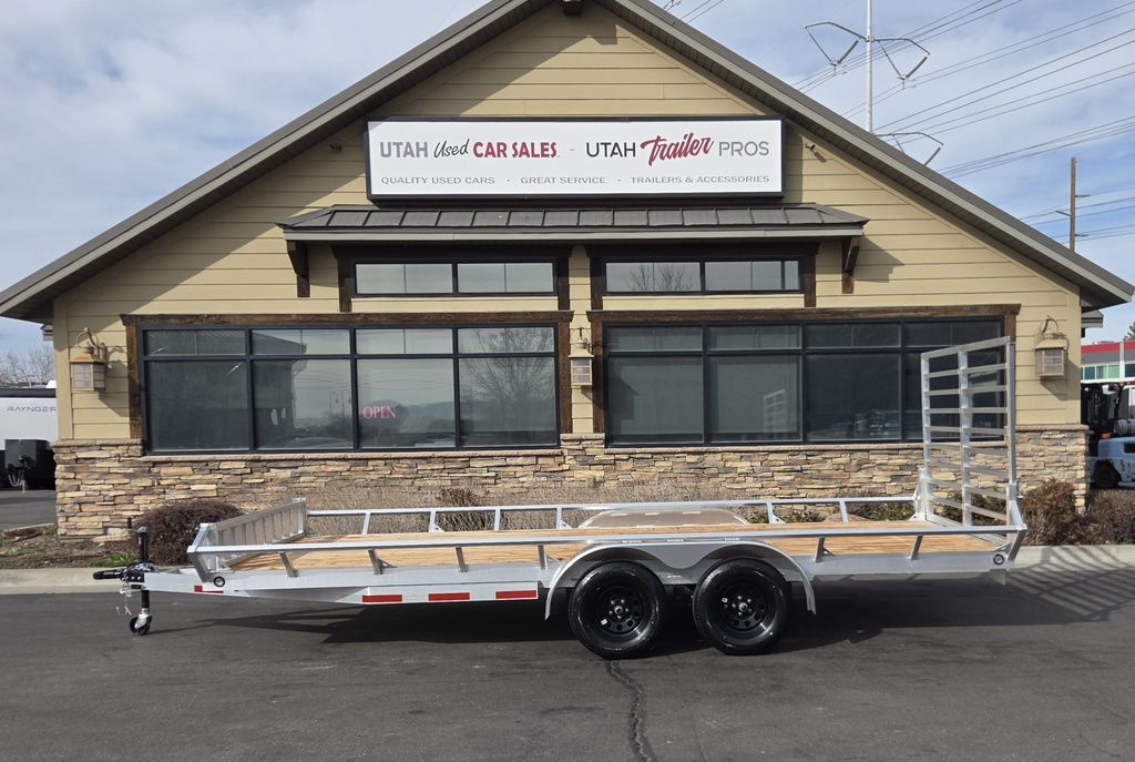 7x18 Aluminum Utility/ATV/UTV Trailer w/ Side Load Ramps Baughman 2026
