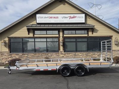 7x18 Aluminum Utility/ATV/UTV Trailer w/ Side Load Ramps Baughman 2026