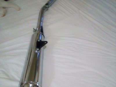 Chrome Right side exhaust header /downpipe