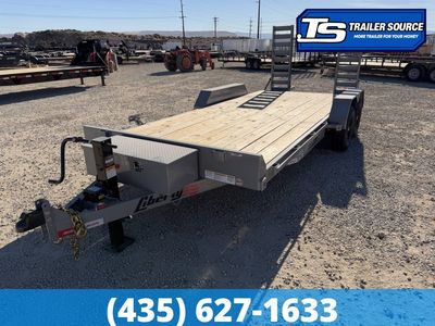 7x18 Liberty LE Channel Flatbed Car Hauler Trailer - 10K GVWR Tongue Box