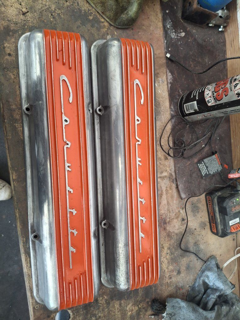 antique corvette valve covers
fits 350 engone
engine$200
call or tex 385-695-0556 thanjs