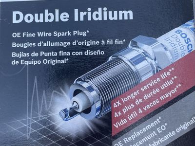 Qty 8 Bosch Double Iridium Spark Plugs #9659