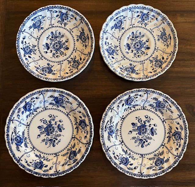 Vintage Blue and White Johnson Brothers Indies Ironstone England Small Dishes