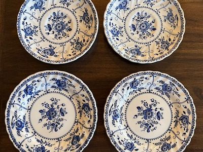 Vintage Blue and White Johnson Brothers Indies Ironstone England Small Dishes