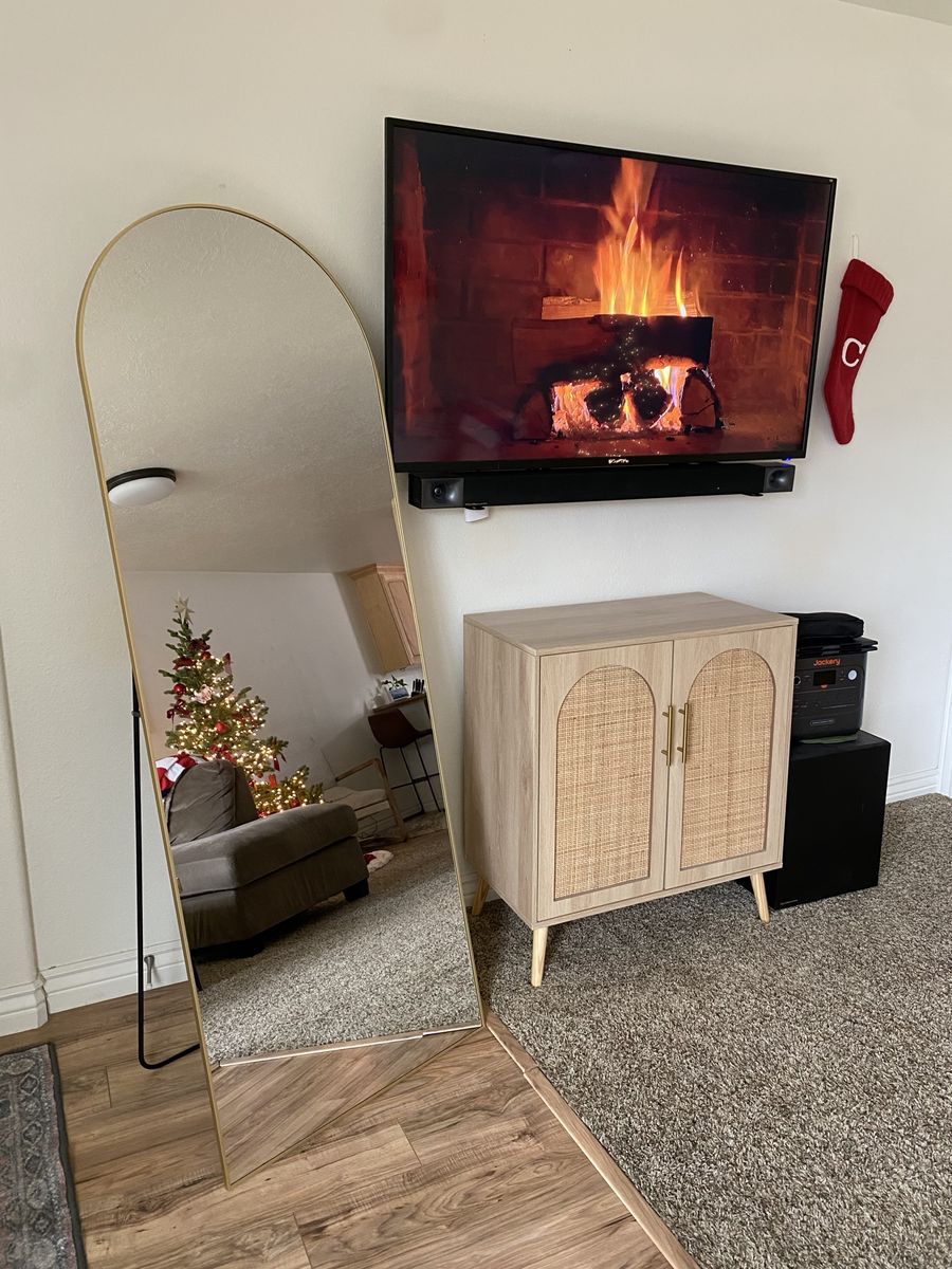 71"x26" Arched Full Length Mirror - Available in Gold or black