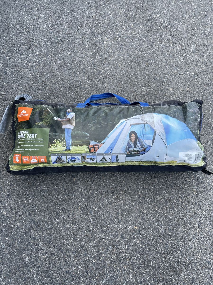 Ozark Trail 4-Person Dome Tent - Family Camping Tent for Outdoor Adventures