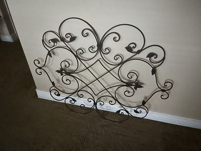 Wrought iron wall decor