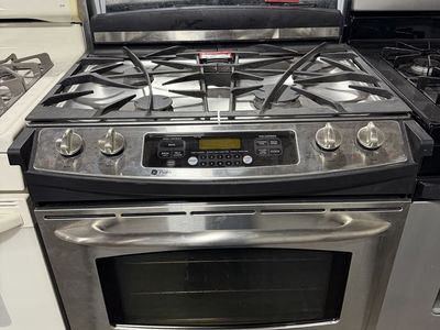GE Profile Stainless Steel Double Fuek Slide-in Range Oven