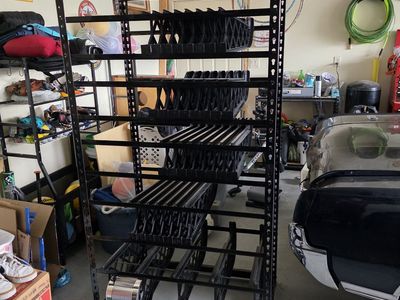 Shelf reliance full size can rotation system