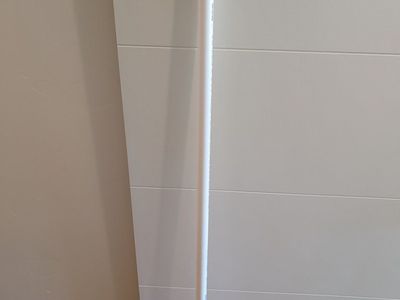 White PVC Pipe - New Condition, Unused, Durable Plumbing/Electrical Conduit