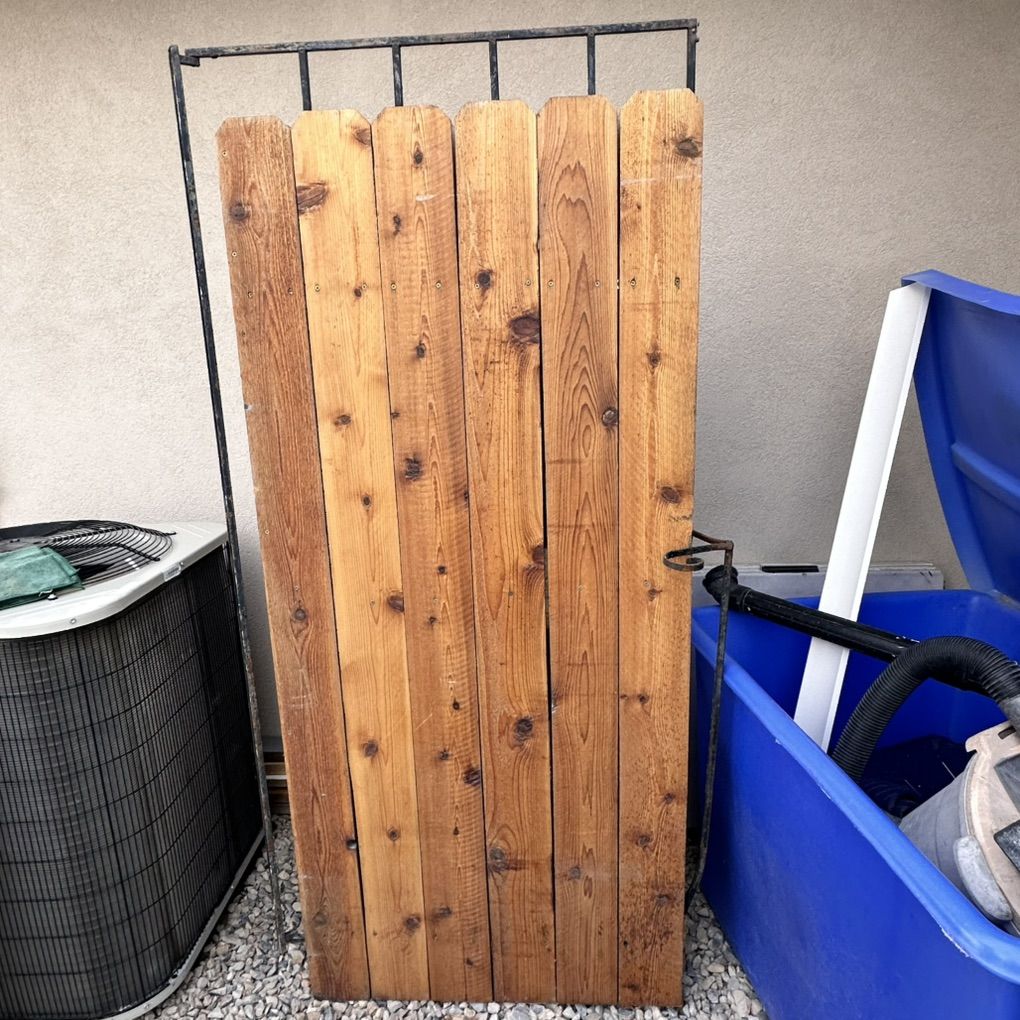 Iron Wood Plank Outdoor Door