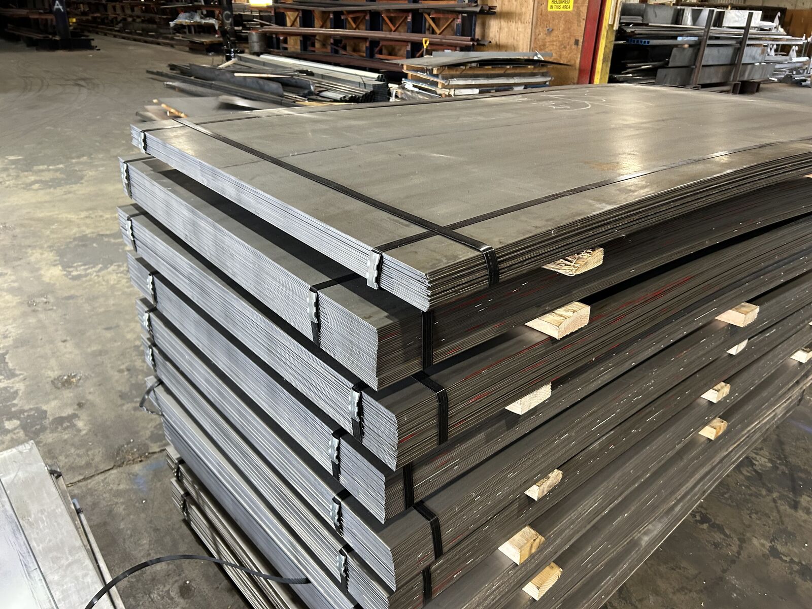 WINTER SPECIAL!! Surplus Steel Hot Rolled Sheet 12 Ga x 46.83" x 96" - $80.83 each