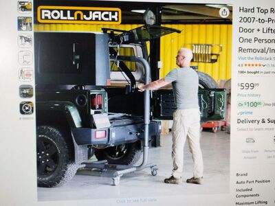 JEEP HARD TOP REMOVAL KIT 07 AND UP 599$ RETIAL 400$ GREAT DEAL 200$ OFF