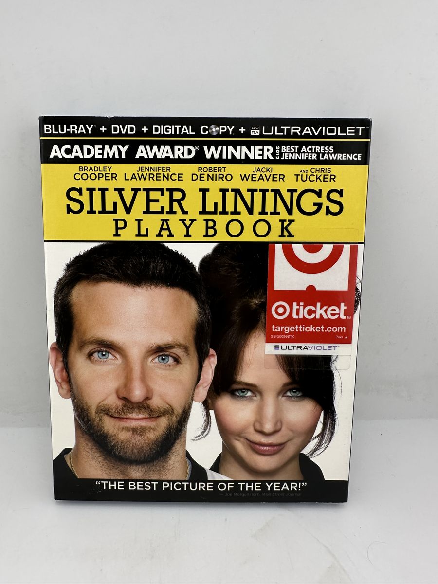 Silver Linings Playbook Blu-ray DVD Digital Copy Slipcover Sealed