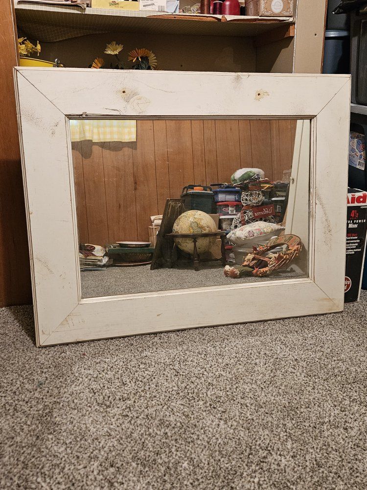 Mirror with custom frame