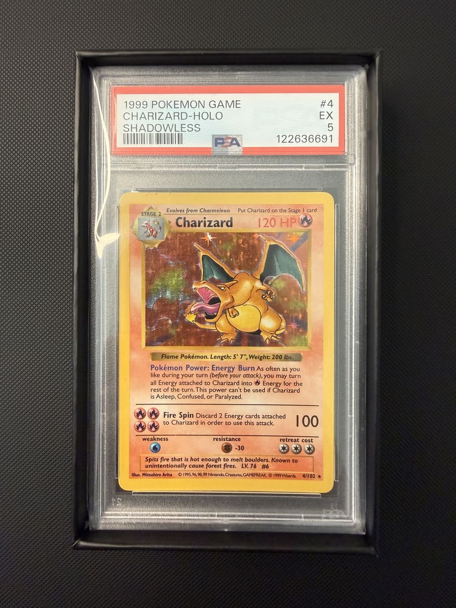 Shadowless Charizard #4  PSA - 5