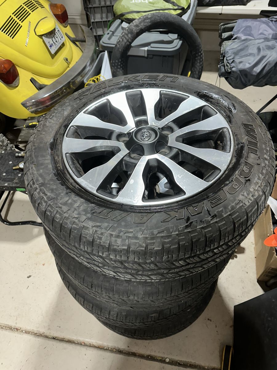 265/60/20 Falken Wildpeak + Toyota wheels