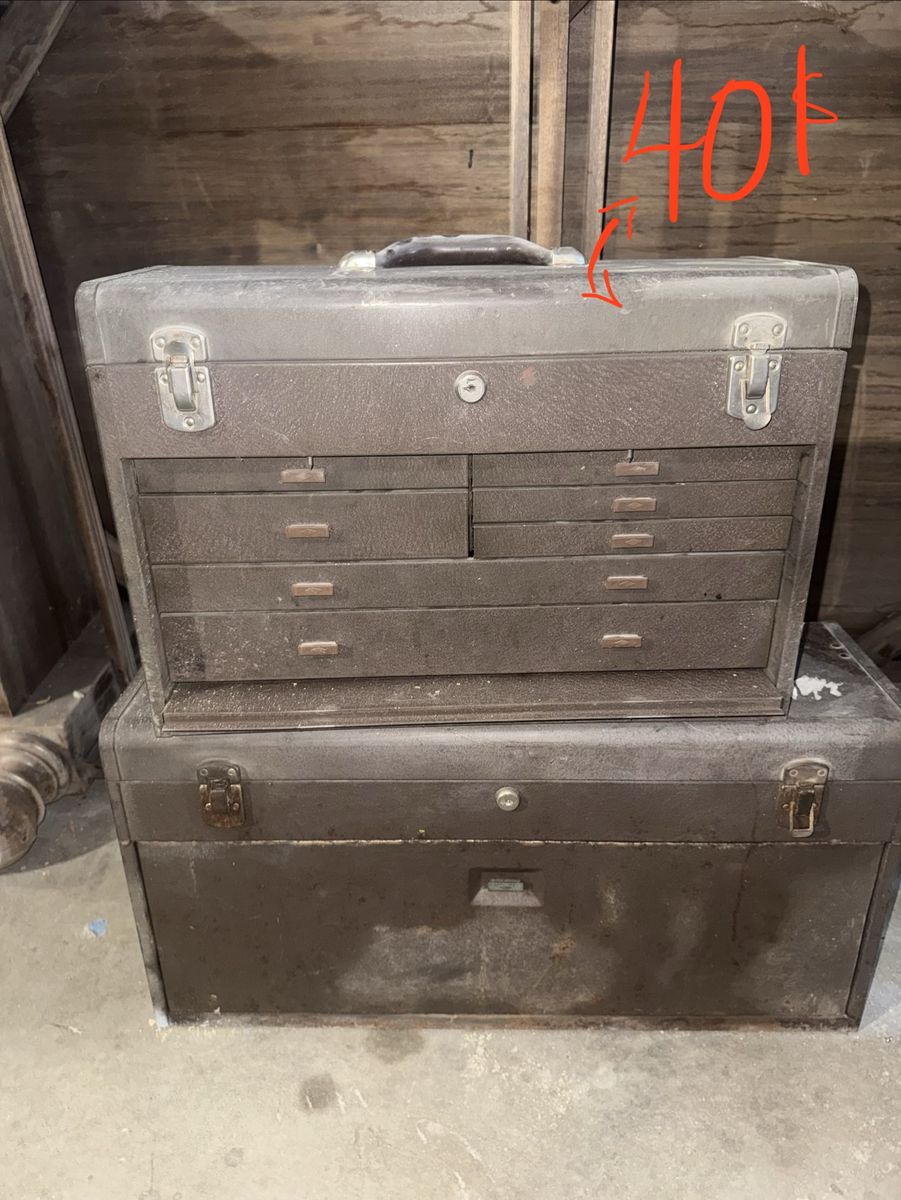 Vintage Kennedy 444-526B machinist tool chest please read description 