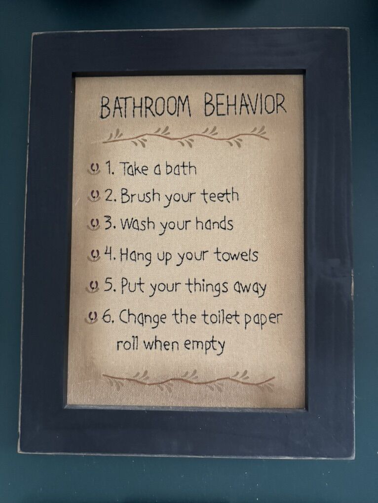 Bathroom Behavior Sign
