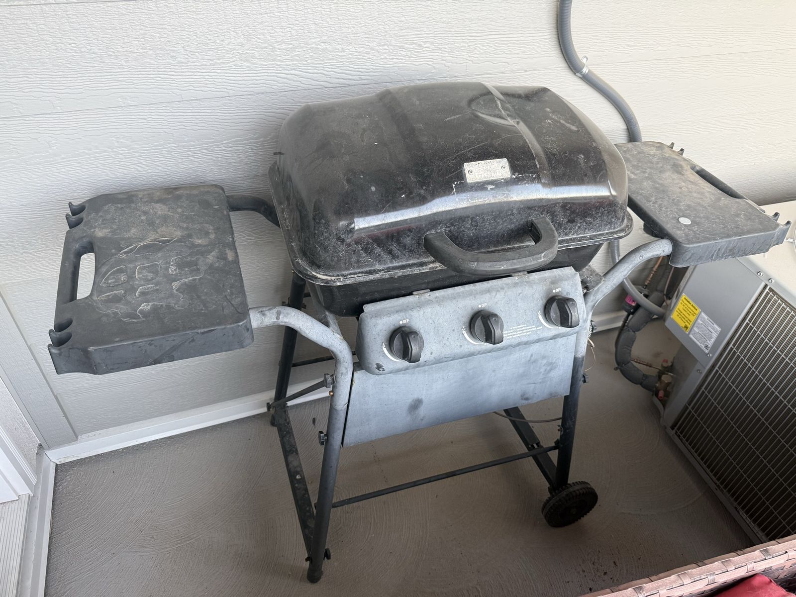 Used Black Gas BBQ Grill