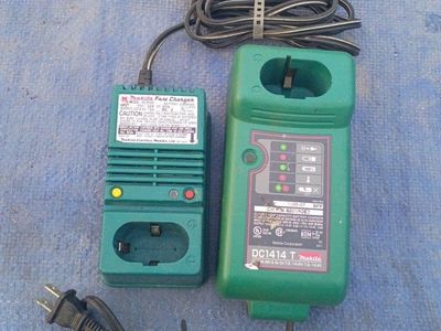 Makita DC1414 T and DC9100 Battery Chargers Lot