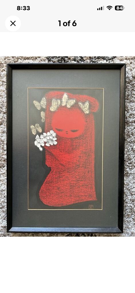 KAORU KAWANO JAPANESE ANTIQUE WOODBLOCK OLD PRINT