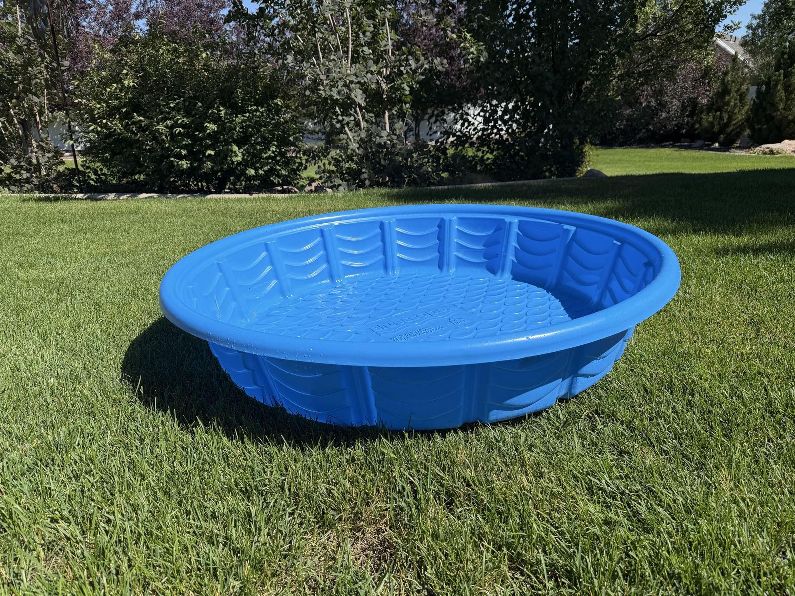 FREE!! Bluescape Plastic Kiddie Pool Blue Hard Shell Outdoor Splash Pool