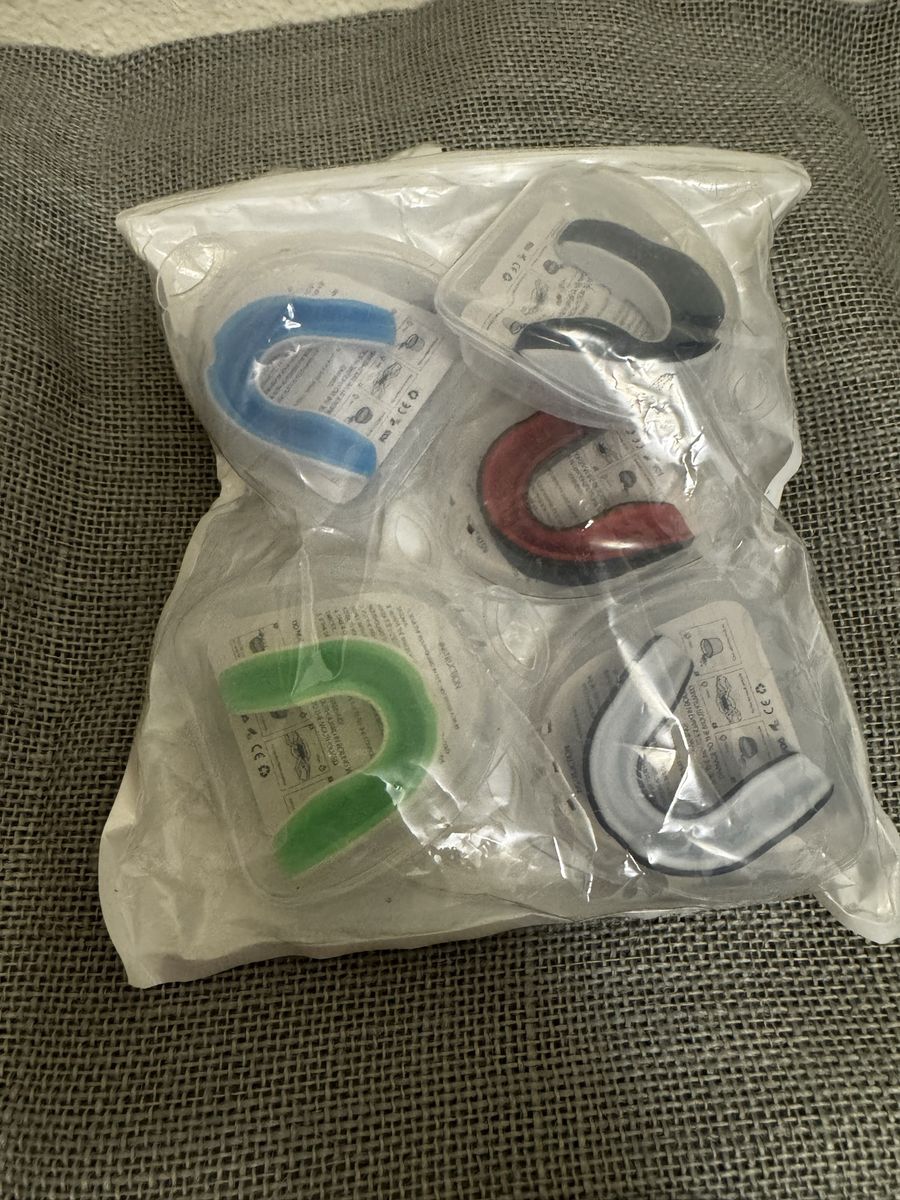 Youth Multi-Color Sports Mouthguards Pack of 5 in Cases