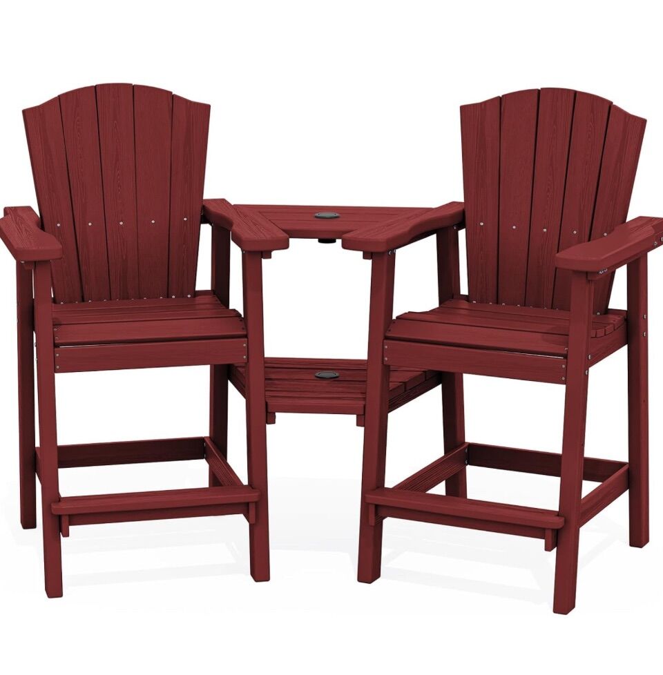 New Tall Adirondack Chair Set of 2 All Weather