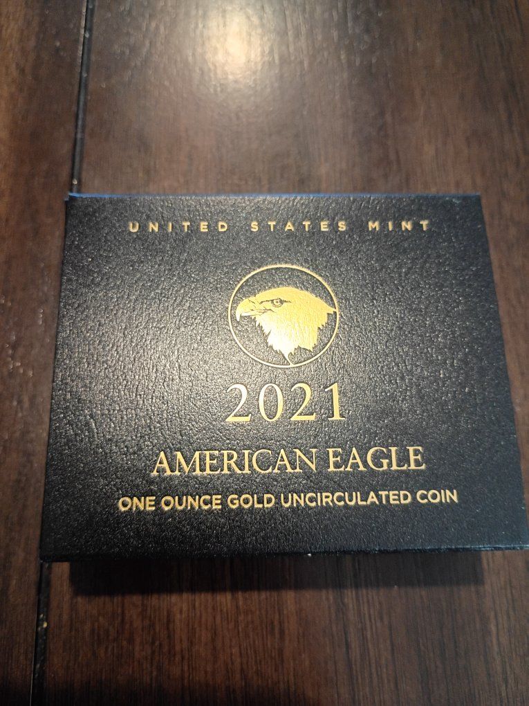 2021 American Eagle 1 oz Gold Uncirculated Coin with COA & Original Box