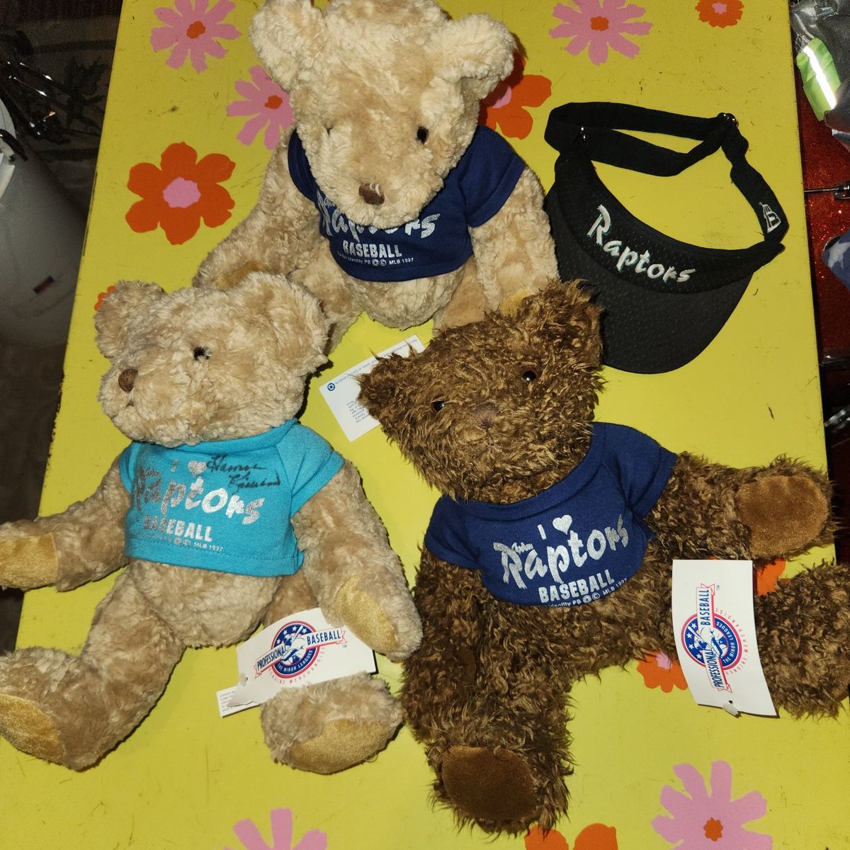 Raptors Baseball Teddy Bears