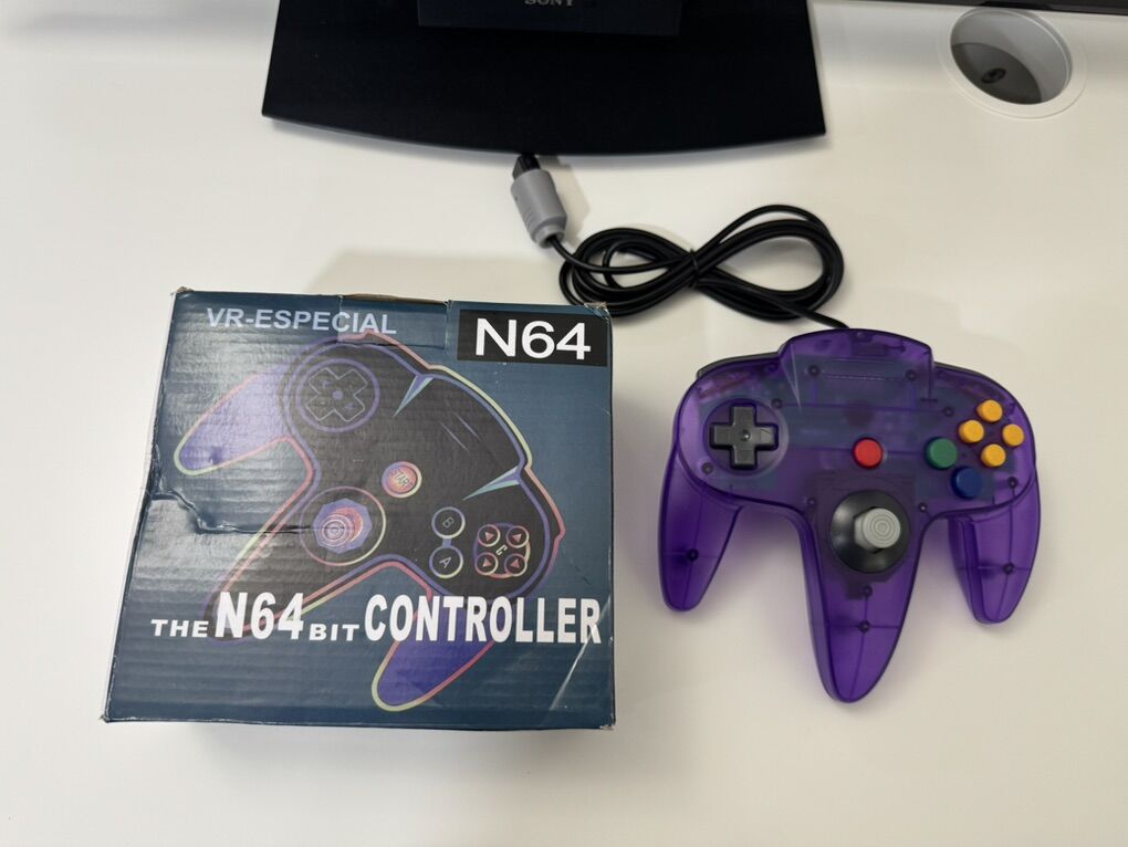 Nintendo 64 / N64 Controller / Transparent Purple