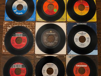 127 Vintage 45 RPM Records, Classic Rock, Pop & Country * Great Reseller Lot most VG to VG+