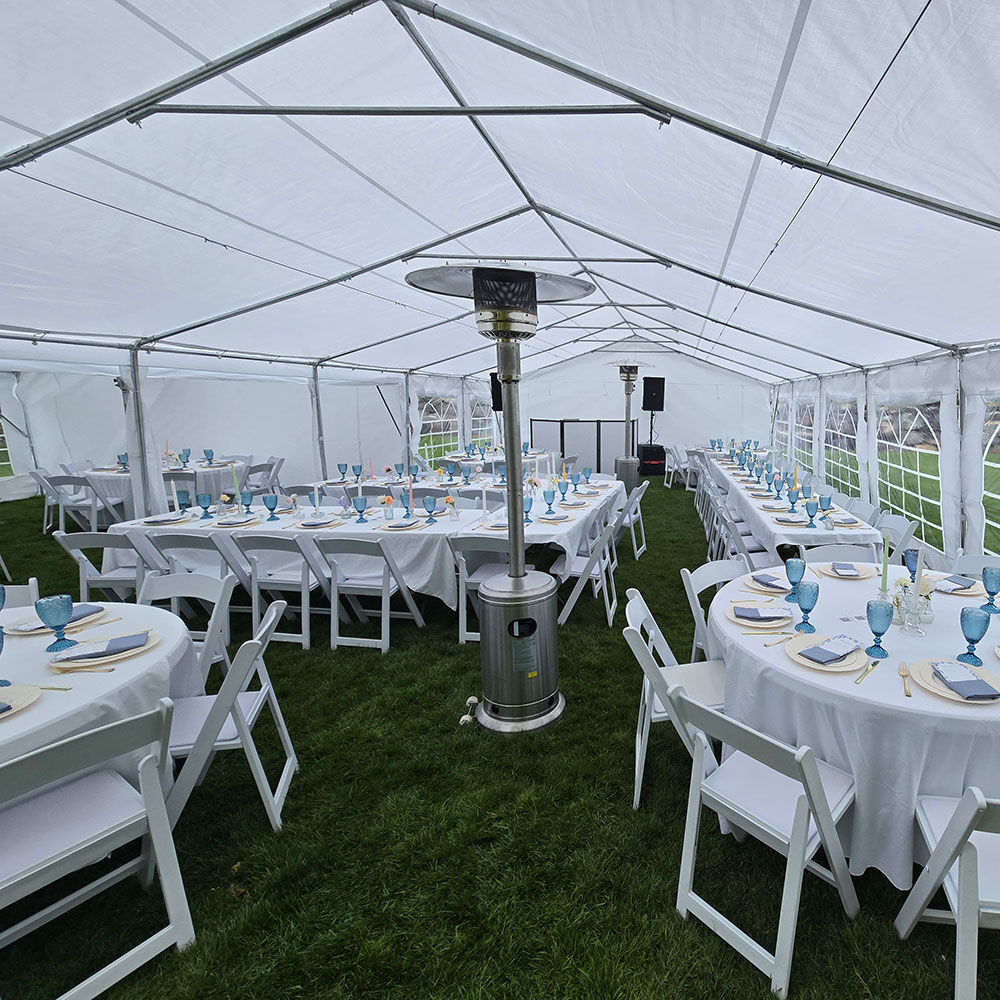 Party Tents for Rent - 20'x20', 20'x32', 20'x40' and Popup Tents