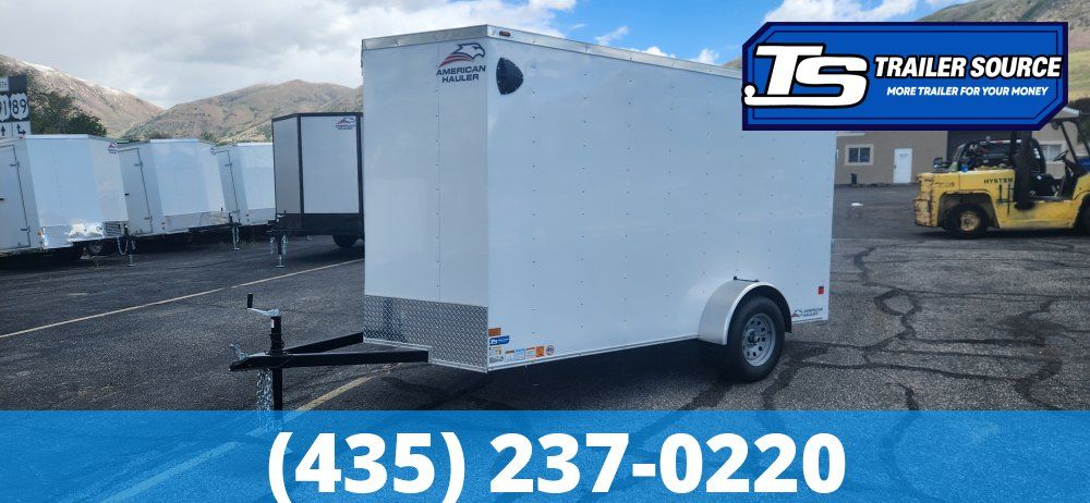 6x12 American Hauler Arrow Enclosed Cargo Trailer - 6'6" Interior - 3.5K GVWR - Ramp Door