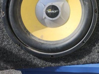 brand new 12" infinity subwoofer with new 1000.2 amp combo