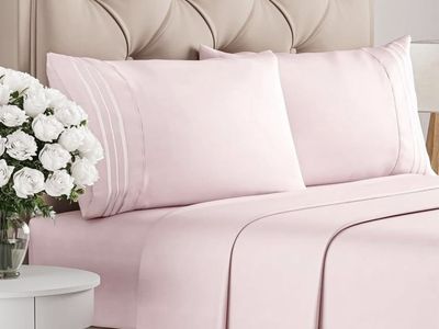 QUEEN PINK SHEET SET