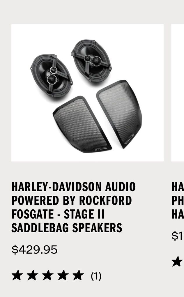Harley RF 5x7 Stage 2 Saddlebag Speakers