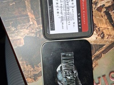 Final Fantasy VII Remake Shinra Electric Power Company Employee ID Badge & Tin
