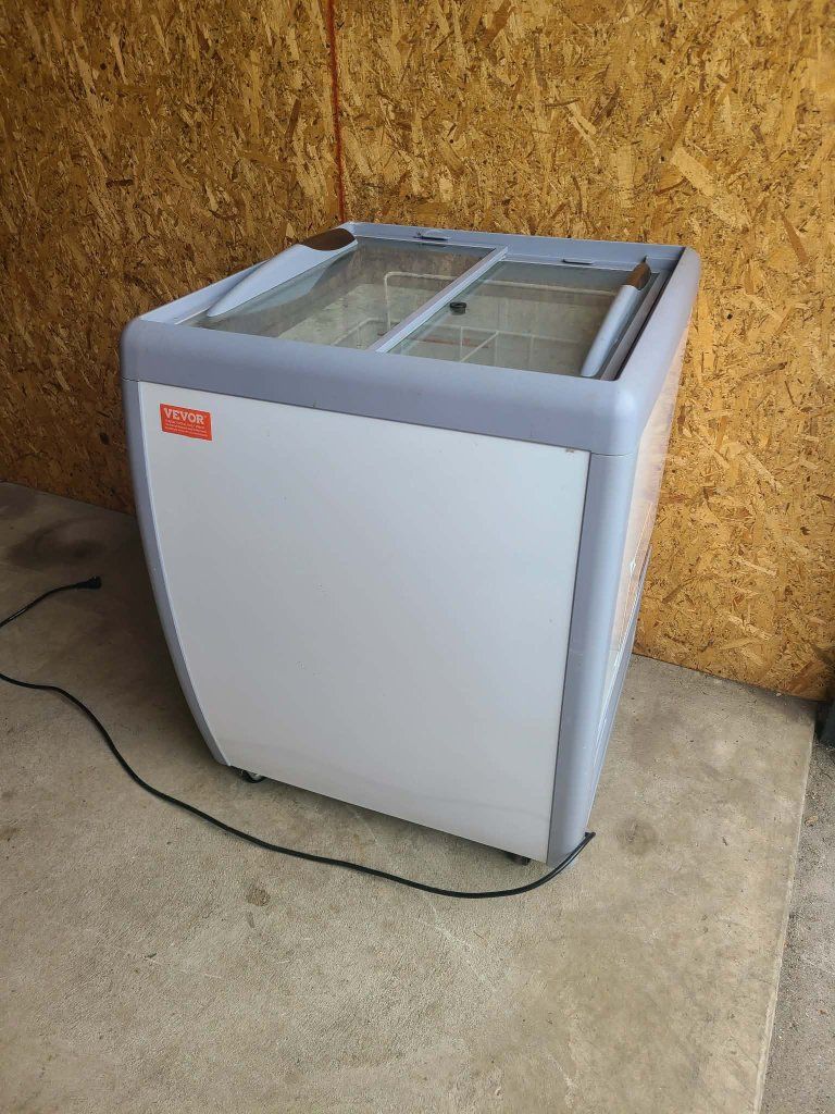 like new ice cream display freezer