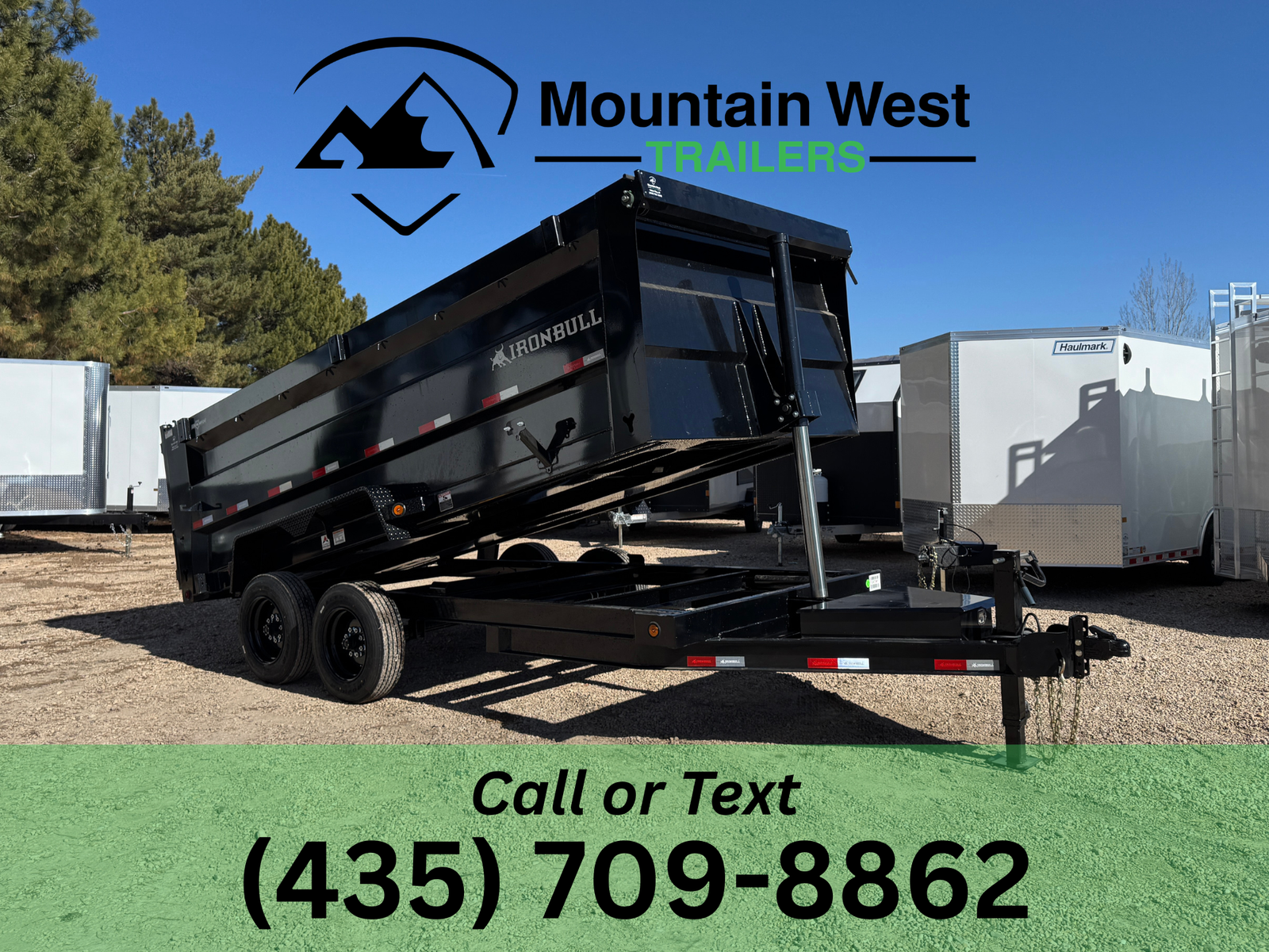 2026 Iron Bull 7X16-16K Telescopic Dump Trailer w/ 48in Sides