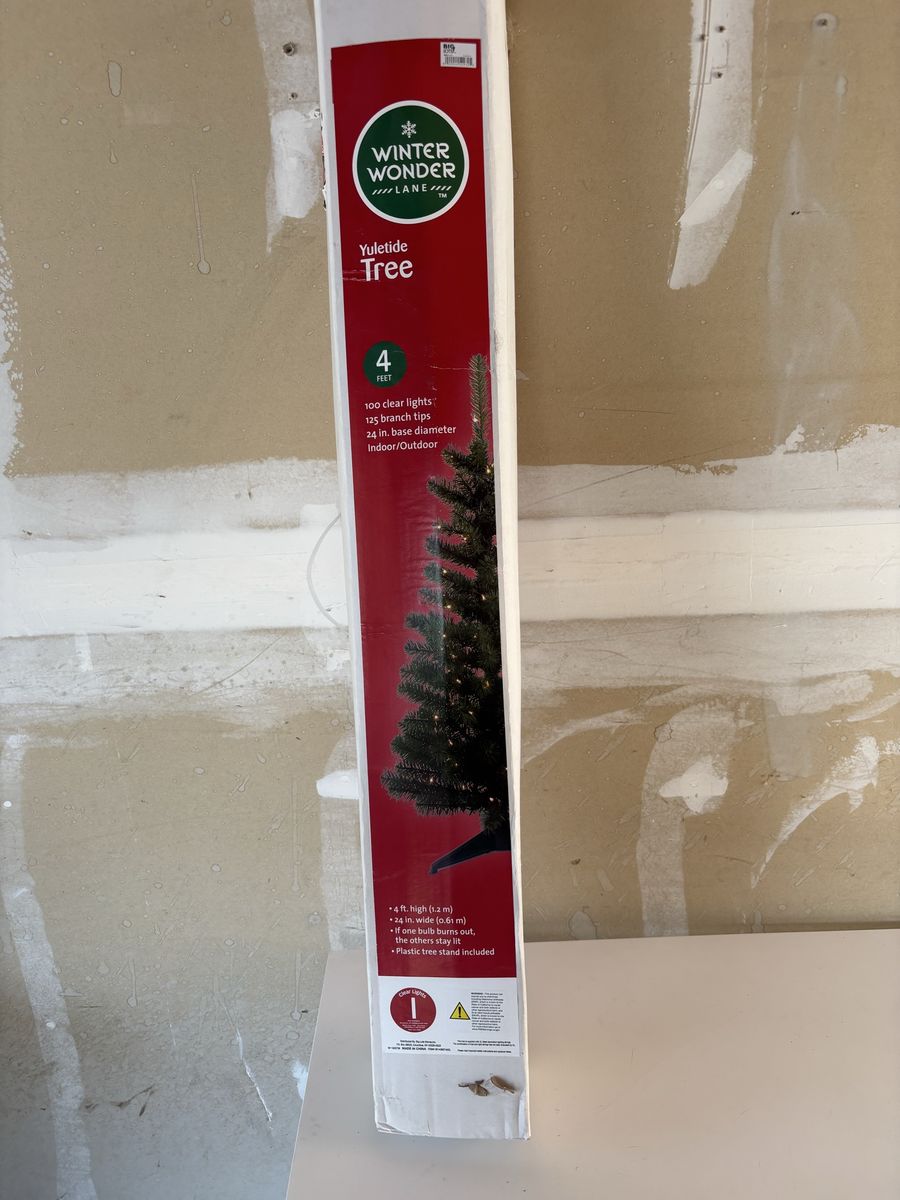 Winter Wonder Lane Yuletide 4-Foot Pre-Lit Artificial Christmas Tree