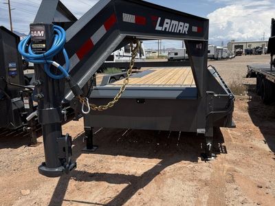 8.5x26 Lamar FA Gooseneck Deckover Tilt Trailer - 21K GVWR -