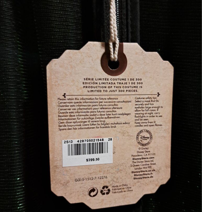 Official Disney Elphaba costume size 4 $100