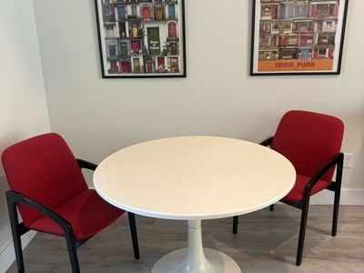 Vintage Mid Century Modern Dining Table & Chairs