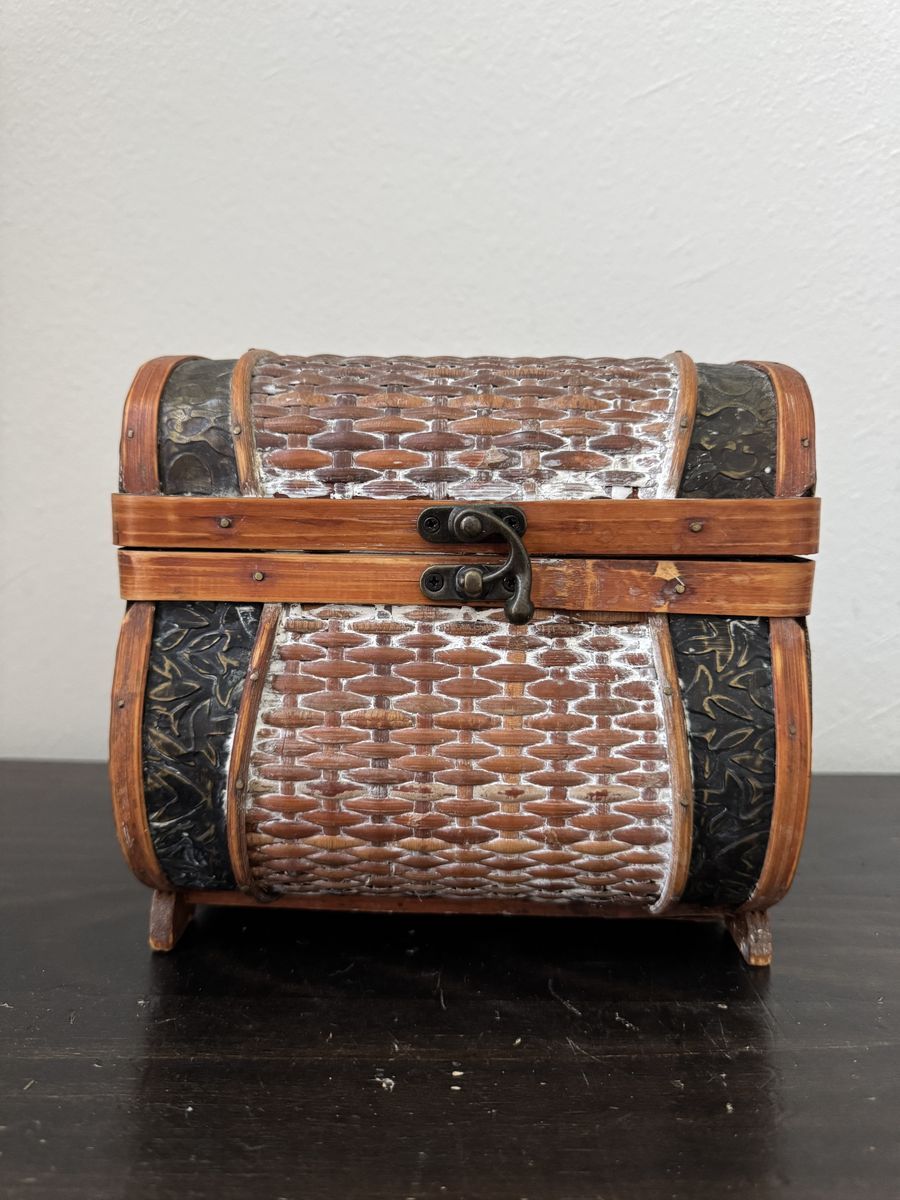 Decorative Wooden Chest Treasure Box