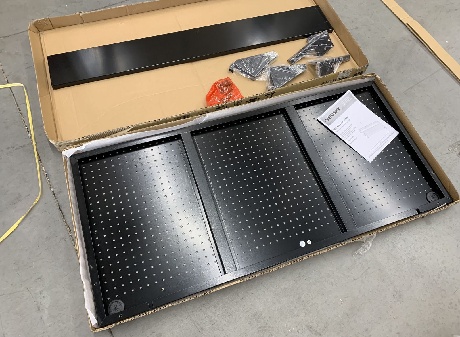Husky Modular 52 in. W Standard Duty Black Pegboard Attachment