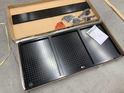 Husky Modular 52 in. W Standard Duty Black Pegboard Attachment