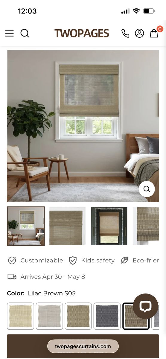 Two Pages Blinds Measuring 82 3/4 x 46 3/4